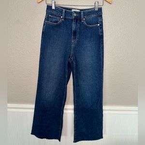 Paige Anessa High Rise Wide Leg Jeans Size 26